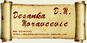 Desanka Moravčević vizit kartica